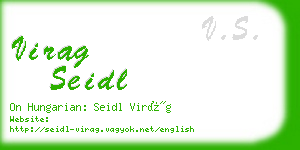 virag seidl business card